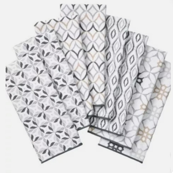 New set of 8 microfiber kitchen towels - Picture 2 of 5